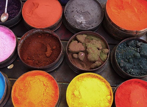 Dyes pigments. Fillers. Use of minerals. Minerals and fillers