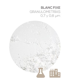 Blanc fixe. Sulfato de bario precipitado. Minerals&Fillers.